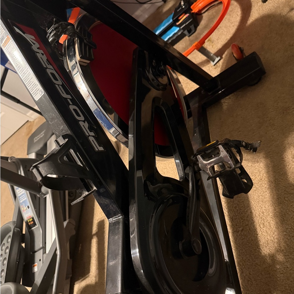 Black and Red Exercise Bike